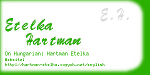 etelka hartman business card